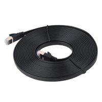 BTIHCEUOT CAT7 RJ45 Network Cable,Flat Ethernet Cable Ethernet Cable Cat7 1m/1.8m/3m/5m/8m/10m/15m RJ45 600MHz Patch Shielded LAN Network Cable Flat Ethernet Cord for Router, Modem, Gaming(5m)