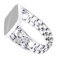 UMei Compatible with fitbit versa/versa Lite Watch Band Sport Stainless Steel WristStrap Replacement Strap for Men and Women
