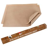SS SHOVAN 2 Pack PTFE Teflon Sheet for Heat Press Transfer Sheet 16 x 20" Non Stick Heat Transfer Paper Resistant Washable Reusable Baking Sheet Craft Mat