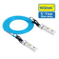 [Blue Cable] 10G SFP+ DAC Cable - 10GBASE-CU Passive Direct Attach Copper Twinax SFP Cable for Cisco SFP-H10GB-CU0.5M, Ubiquiti, D-link, Supermicro, Netgear, Mikrotik, ZTE Devices, 0.5m