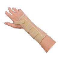 Rolyan AlignRite Wrist Support Without Strap, Short Length, Left, X-Large, Comfortable Stabilization & Support Brace, Ergonomic Thumb Opening for Full Finger Range of Motion, Breathable & Comfy