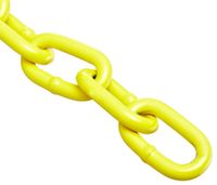 Campbell PD0722127 System 3 Grade 30 Low Carbon Steel Proof Coil Chain on Reel, Yellow Polycoated, 1/4" Trade, 0.26" Diameter, 60' Length, 1300 lbs Load Capacity