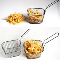 BIRD WORKS electroplate stainless steel Mini Frying net square block