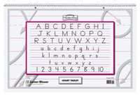 Zaner-Bloser ZP9700 2-Hole Punched Manuscript Cover Spiral Bound Chart Tablet, Size, 30 Sheets, 2" Ruling, 0.5" Height, 16" Width, 24" Length, Blue/Red