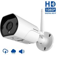 1080P Wireless Bullet Security Camera Outdoor, WiFi Camera Weatherproof Indoor and Outdoor, Two-Way AudioMotion Detection Alarm/Recording Home Video Surveillance Camera, Support 128G Micro SD Card