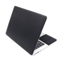 Black 3D Carbon Fibre Laptop Skin Sticker 15.6 Vinyl Stickers for Notebook 17 Inch 15 Inch 14 Inch 13 Inch Decals for Mac Air 13.3/Mi Pro/Asus/HP,17 Inch,Black