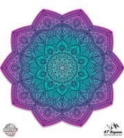 GT Graphics Detailed Mandala Beautiful Flower Design - 3" Vinyl Sticker - for Car Laptop I-Pad Phone Helmet Hard Hat - Waterproof Decal