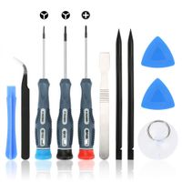 E·Durable Triwing Screwdriver for Nintendo Switch and Joy-con Controllers, Security Game Bit Set Repair Tool Kit with Spudger Opening Pry Bar Suction Cup Tweezers (Gamebits Set 2)