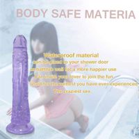 Joviye 8.26 Inch Portable Massager Lifelike Massage Body Massage Wand with Suction Cup for Women