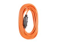 Monoprice 113842 Outdoor 5-15P to NEMA 5-15R 16AWG 13A 125V 3-Prong Orange 25ft Extension Cord, FT