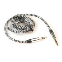 Mchoice 1pc 3.5mm Stereo Car Auxiliary Audio Cable Male To Male for Smart Phone (White)