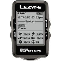 LEZYNE Super Gaps Hrsc Loaded GPS, Black, One Size