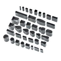 39Pcs Shape Cutter Hollow Punch Set Leather Craft Kit DIY Hole Punch Tools with Plastic Storage Case