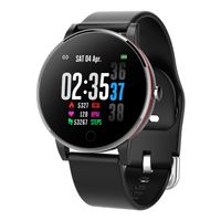 XIAOMING Smart Watch Ip67 Waterproof Slim Metal Body Milanese Strap Replaceable Heart Rate Monitor Blood Pressure Smartwatch Men (Color : D)
