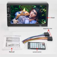 FOLOU Audio Systems Car MP5 Playe - Double Din, Bluetooth Audio and Calling, 7 Inch Double 2 Din Screen, MP3 Player, CD, DVD, WMA, USB, SD, Auxiliary Input, AM FM Radio Receiver