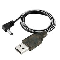 uxcell USB Charging Connector Cable 3.5mm DC Elbow for RC 3.6V 250mA Ni-MH Ni-CD Battery