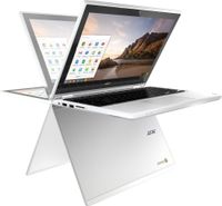 Newest Flagship Acer R11 11.6" IPS HD 2-in-1 Convertible Touchscreen Chromebook - Intel Quad-Core N3160 1.6GHz, 4GB RAM, 32GB SSD, 802.11ac, Bluetooth, HD Webcam, HDMI, USB 3.0, Chrome OS - White