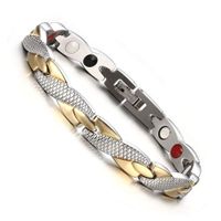 AILSAYA Bracelet Healthy Magnetic Women Therapy Magnets Magnetite Bangles Men Health Care Jewelry Stainless Steel Copper Arthritis Bracelet ~ for Carpal Tunnel Migraine Menopause to Reduce Fatigue