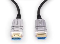 BlueRigger 4K Fibre Optic HDMI Cable (AOC Cable, 4K 60Hz Ultra HD, High Speed-18Gbps) (25FT, Black)