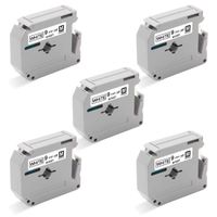 5-Pack Replacement for Brother M Tape 9mm 0.35 Inches MK221 M-K221 M221 Label Tape Compatible with Brother Ptouch PTM95 PT90 PT65 PT45, 8m(26.2 Feet), Black on White