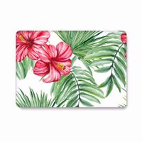 MacBook Pro 15 Inch Case 2016 2017 2018 Release, Funut Rubber Coated Glossy Plastic Hard Case Shell Fashion Style for Mac 2016 2017 2018 Release Pro 15 with Touch Bar A1707 A1990, Pink Flower