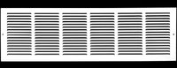 30"w X 10"h Steel Return Air Grilles - Sidewall and Ceiling - HVAC Duct Cover - White [Outer Dimensions: 31.75"w X 11.75"h]