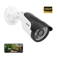 Bullet Security Camera, POE(Power Over Ethernet) 1080P Onvif IP Camera, 65ft Night Vision, H.265 Onvif Motion Detection, Remote Live Viewing Cameras for Home Security Indoor