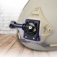 90 Degree Rotation Military Helmet Fixed Mount Base Adapter Bracket for Camera Camcorder