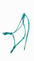 Horse Rope Training Halter - 4 Knot from 1/4" Stiff Polyester Halter Cord - Size Rope Most Trainers Use! (Turquoise, Standard)