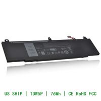 CQCQ TDW5P Compatible Battery Replacement for Dell Alienware 13 R3 ALW13C-D1738 ALW13C-D2718 ALW13C-D2728 ALW13C-D2738 ALW13C-D2838 ALW13C-D2508 ALW13C-D2503S ALW13C-D2506S ALW13C-D2715S [15.2V 76Wh]