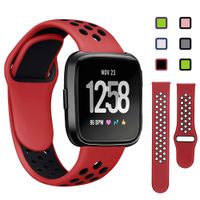 Lintelek Silicone Replacement Bands Compatible with Fitbit Versa, Eco-Friendly Wristband,Breathable Washable Soft Stylish Strap, Quick Drying for 5.5-8.5 Inches Wrist, Kids Woman Man