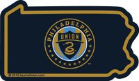 Philadelphia Union Sticker Vinyl Decal Label Stickers, Die-Cut Shape for Water Bottle Laptop Luggage Bike Laptop Car Bumper Helmet Waterproof Show Love Pride Local Spirit. MLS Soccer