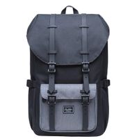 KAUKKO Laptop Outdoor Backpack Travel Hiking Camping Rucksack Casual College Daypack Fits 15" (5-5Blackgrey)