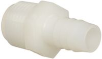 Parker Hannifin 325HB-8-8N Par-Barb Nylon Male Connector Fitting, 1/2" Hose Barb x 1/2" Male NPT, White