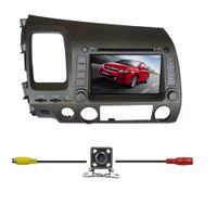 BlueLotus® for Honda Civic 2006 2007 2008 2009 2010 2011 In-dash 7" Touchscreen DVD Player GPS Navigation AM/FM Radio Bluetooth RDS SD/USB iPod AV + Reverse Car Rear Camera + Free USA Map