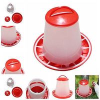  AIUSD Clearance , 1.5kg Plastic Food Feeder Chicken Chick Hen Poultry Lid Handle