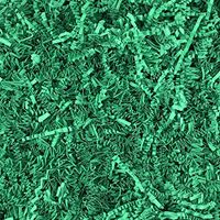 Worlds Crinkle Cut Paper Shred for Packing Filler Gift Wrap Basket Filler Colored Crinkle Paper 8OZ Green
