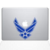 The Decal Guru Air Force MacBook Decal Vinyl Sticker - 13" MacBook Pro (2016 & Newer) - Dark Blue (1333-MAC-13X-DB)