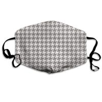 Garde Art Studio Ideal Gift - Women Men Boys Girls Dustproof Classic Houndstooth Classic Houndstooth Long Tropical Print Half Face Mouth Mask Breathable Mouth Muffle for Medical/Travel/Outdoor