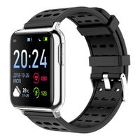 WINAWORLD V5/Black Health SmartWatch ECG+PPG+SpO2 Heart rate Blood pressure Blood oxygen electrocardiogram 24 hour monitoring Sport tracker Calorie Pedometer Detection IP67 Waterproof weather forecast