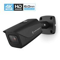 Amcrest ProHD 4K Bullet Outdoor Security Camera, 4K (8-Megapixel), Analog Camera, 130ft Night Vision, IP67 Weatherproof Housing, 6mm Lens, 55° Narrow Angle, Built-in Microphone, Black (AMC4KBC6-B)