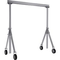 Vestil AHA-15-12-12-PNU Aluminum Gantry Crane Pneumatic Caster, 1500 lb, 158.25" Height