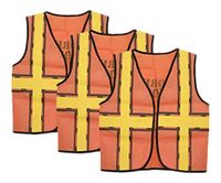 Foamies 15.9 by 18.8" Dress Up Vest, Construction Worker by Darice (3 Pack) for Kids 