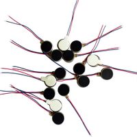 15 Pack Vibration Motor DC 3V 12000RPM Two Wired 10mm x 2.7mm Coin Cell Phone Vibration Motor DIY Micro Robots Vibrator Motor