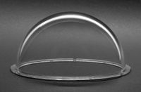 JMX 2.9 Inch Acrylic Indoor / Outdoor Cctv Clear Camera Dome Cover Security Camera Housing