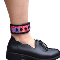 DDJOY Ankle Strap for Compatible with Fitbit & Garmin, Ankle Band for Compatible with Charge 2/3 Alta/HR Flex/2 Fitbit One or Garmin Vivofit/2/3/4, Ankle Band for Men and Women (Fishes Design, Medium)