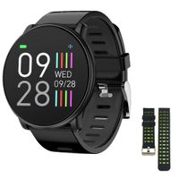 ZKCREATION Smart Watch Heart Rate Monitor Fitness Tracker with Sleep Monitor Stopwatch Pedometer Calorie Sport Watch for Men & Women Compatible with Android and iOS