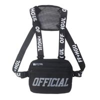 Armiya Universal Hands Free Chest Bag Utility Rig Walkie Talkie Harness Pocket Pack Radio Holster Holder for Men Women (Black)