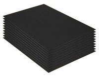 Golden State Art, Pack of 10, 3/16" Thick, 18x24 Black Foam Core Backing Boards (18x24, Black)