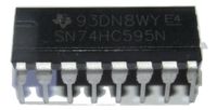 Texas Instruments SN74HC595N 8-Bit Shift Registers With 3-State Output Registers (Pack of 4)